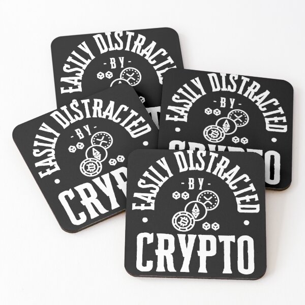 Item preview, Easily Distracted by Crypto designed and sold by TeeHeeHeeStore.