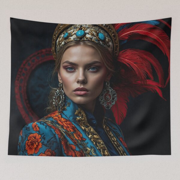 Item preview, Baroque woman with feathers designed and sold by Osintown.