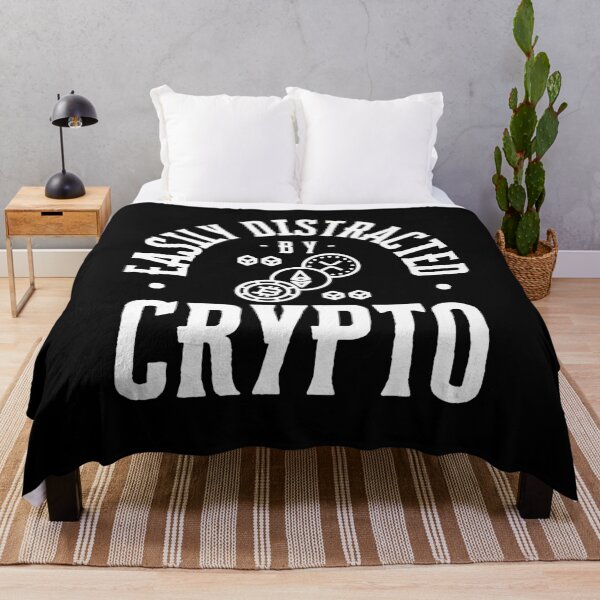 Item preview, Easily Distracted by Crypto designed and sold by TeeHeeHeeStore.
