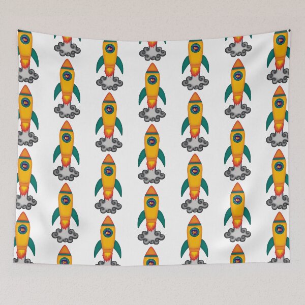 Item preview, Fish the Rocketship designed and sold by ChaosAndLace.