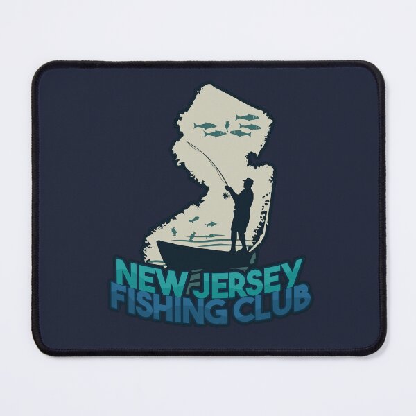 Item preview, NJ Fishing Adventure Vintage New Jersey Fisherman Design designed and sold by SleekVisuals.