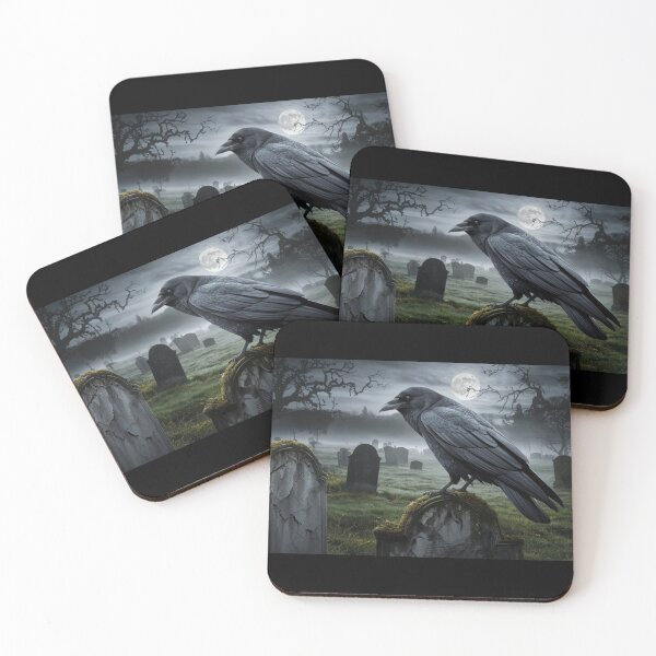 Item preview, GOTHIC RAVEN HALLOWEEN GRAPHIC DESIGN  designed and sold by YourTrendyTees.