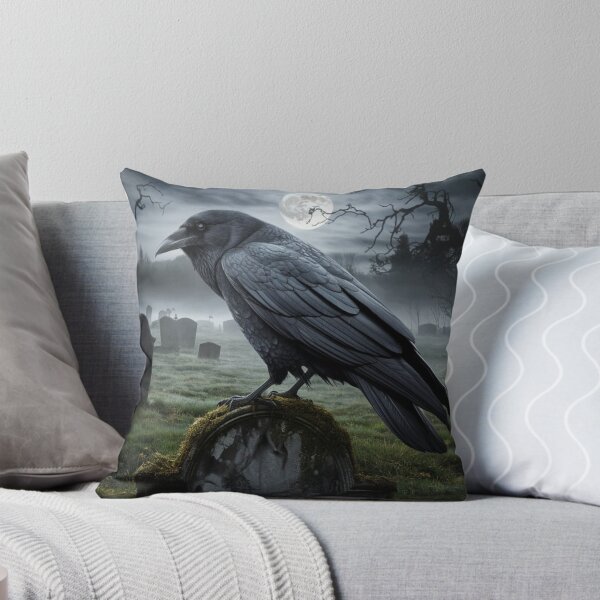 Item preview, GOTHIC RAVEN HALLOWEEN GRAPHIC DESIGN  designed and sold by YourTrendyTees.