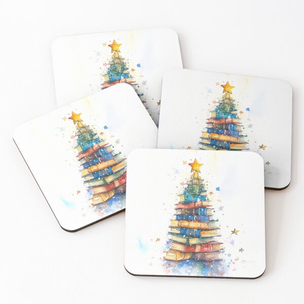 Item preview, books christmas tree designed and sold by GraphicGreets.