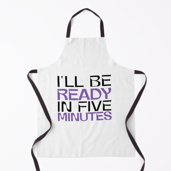 Item preview, White Lie - I'll Be Ready in 5 Minutes: Funny Procrastination designed and sold by Marwan Atif.