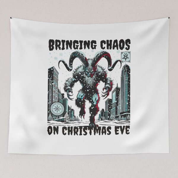 Item preview, Krampus Christmas Chaos Bringing Chaos on Christmas Eve designed and sold by shuttermarket.