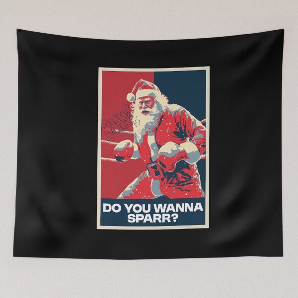 Item preview, Santa Claus Boxing Do You Wanna Sparr Funny Christmas Joke  designed and sold by TrueArtsStore.