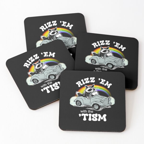 Item preview, Rizz Em With The Tism Funny Autism Awareness Raccoon Meme designed and sold by LeoVargasVelha.