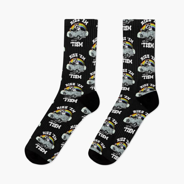 Item preview, Rizz Em With The Tism Funny Autism Awareness Raccoon Meme designed and sold by LeoVargasVelha.