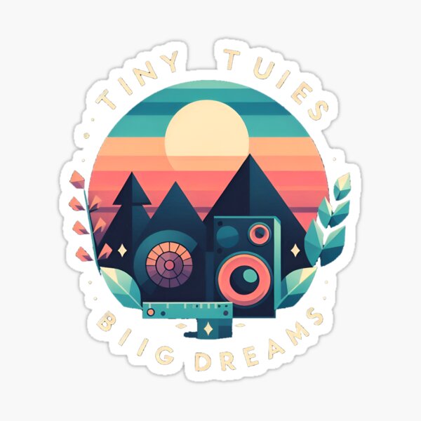 Item preview, Tiny Tunes, Big Dreams: A Vibrant Music and Nature-Inspired Artwork designed and sold by tutoo clothes.