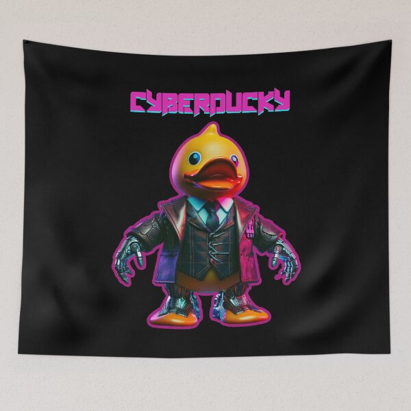 Item preview, Cyberducky, you're the Punk! A cyberpunk rubber duck to brighten up your neon-lit bath times designed and sold by geetarv.