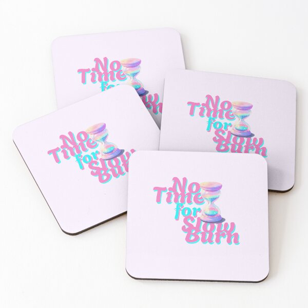 Item preview, Literally No Time For Slow Burn - Romance Lovers - Pastel Art Hourglass designed and sold by BookishNookish.