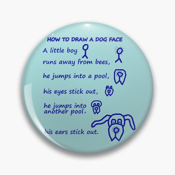 Item preview, Fun How to Draw a Dog Face For Kids - Blue designed and sold by Beachy.