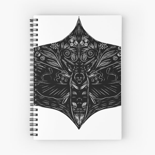 Item preview, Dark Vintage Witchy Gothic Black Death Moth  designed and sold by aneladesigns.