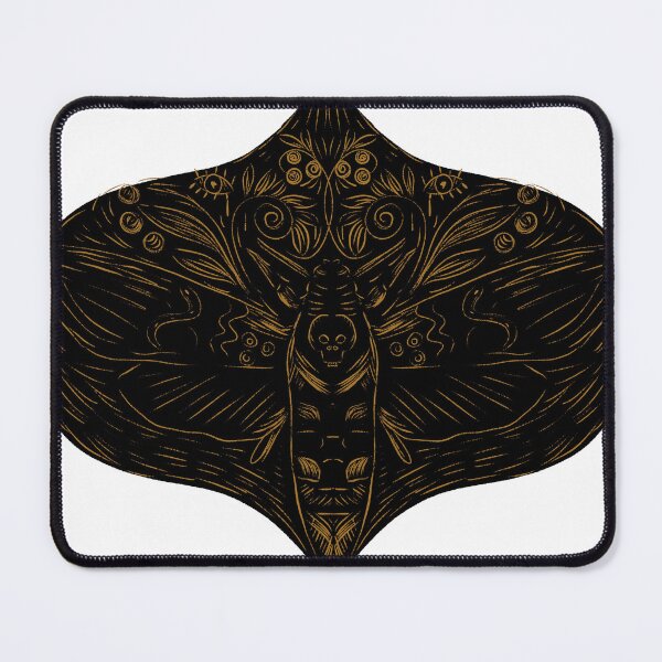 Item preview, Dark Vintage Witchy Gothic Brown Death Moth designed and sold by aneladesigns.
