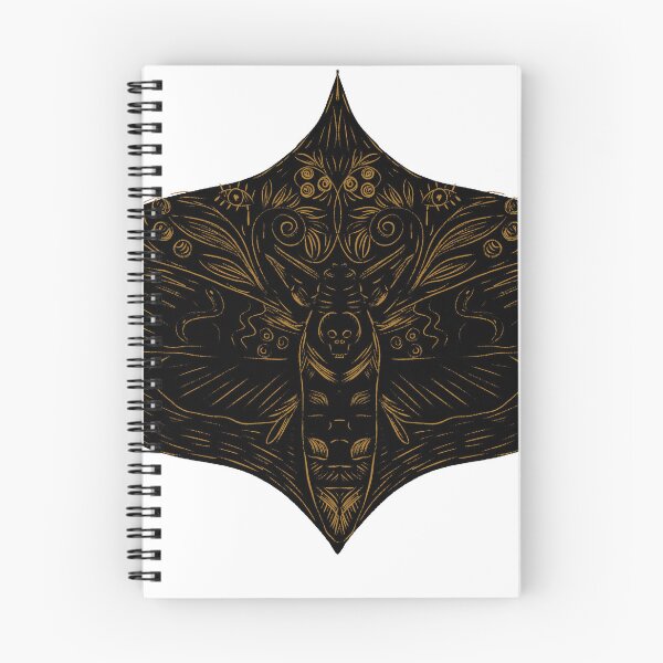 Item preview, Dark Vintage Witchy Gothic Brown Death Moth  designed and sold by aneladesigns.