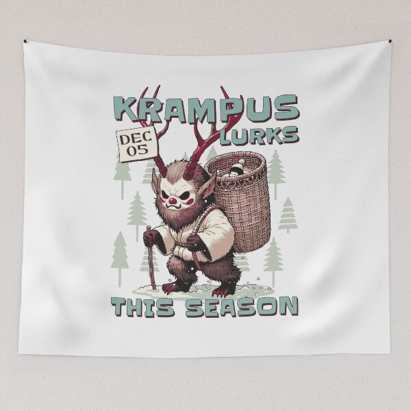 Item preview, Krampus Lurks This Holiday designed and sold by shuttermarket.