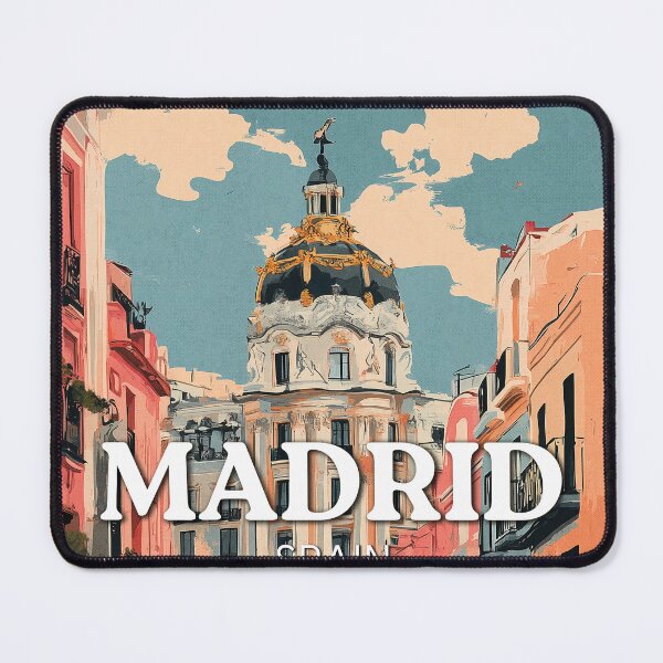 Item preview, Madrid Travel Poster designed and sold by Minuitvagabond.