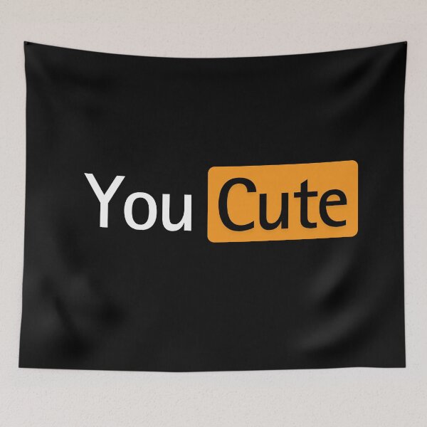 Item preview, You cute, funny logo, funny quote designed and sold by WorlDigitalArts.