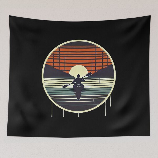 Item preview, Kayaker at Sunset designed and sold by Blink Art Studio.
