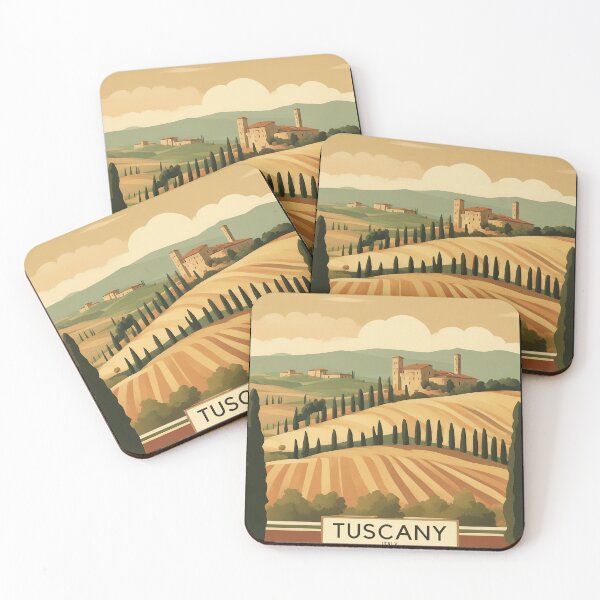 Item preview, Vintage Tuscany Print – Elegant design of the picturesque region of Italy designed and sold by KarakitAI.