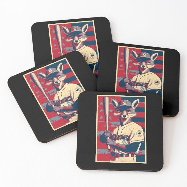 Item preview, Fox Baseball Player American Flag HOPE designed and sold by TrueArtsStore.