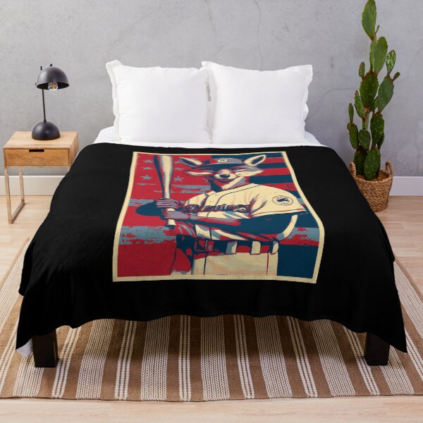 Item preview, Fox Baseball Player American Flag HOPE designed and sold by TrueArtsStore.