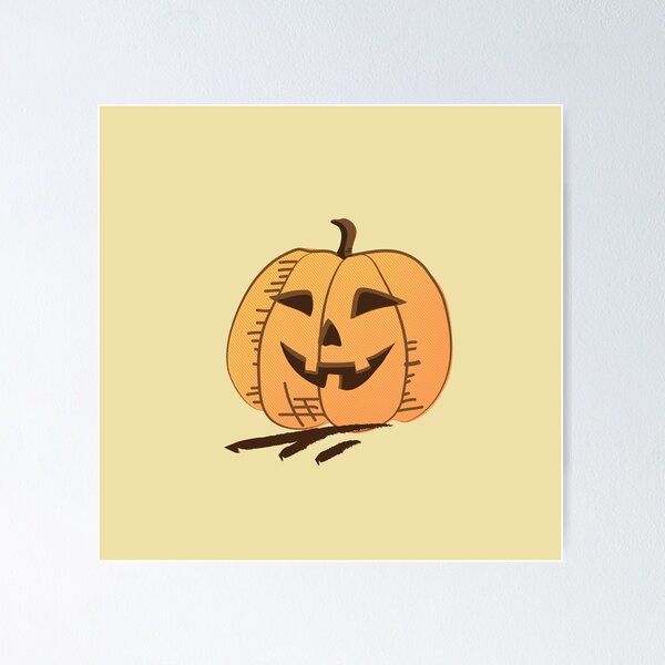 Item preview, Happy Cute Halloween Vintage Pumpkin designed and sold by DesignZizziT.
