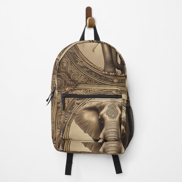 Item preview, Elephant with beautiful golden flowers designed and sold by Artchara..