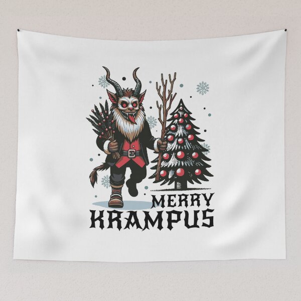 Item preview, Merry Krampus Cartoon designed and sold by shuttermarket.