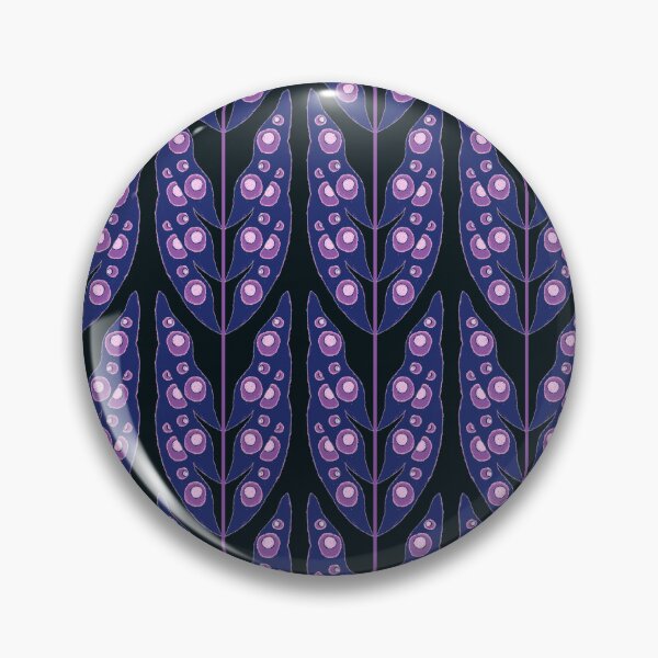 Item preview, Surreal Leaves, Blue on dark blue background designed and sold by Alex  Blud.