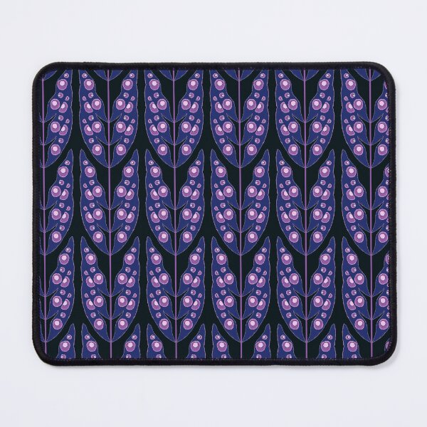 Item preview, Surreal Leaves, Blue on dark blue background designed and sold by Alex  Blud.