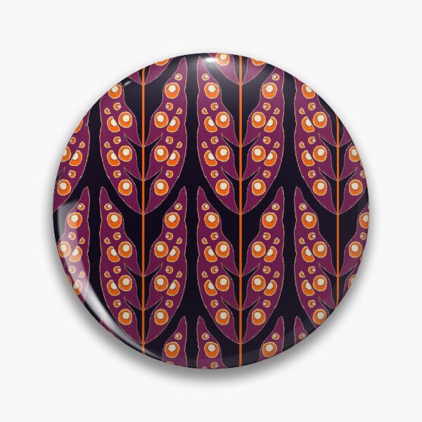 Item preview, Surreal Leaves, Burgundy on black background designed and sold by Alex  Blud.