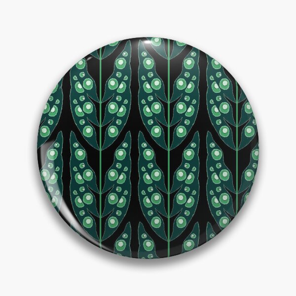 Item preview, Surreal Leaves, Green on black background designed and sold by Alex  Blud.