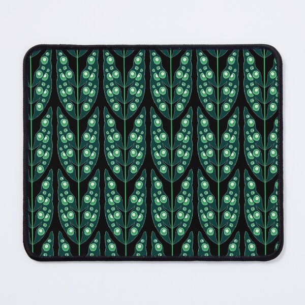 Item preview, Surreal Leaves, Green on black background designed and sold by Alex Blud.