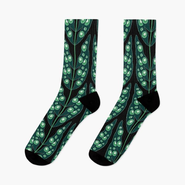 Item preview, Surreal Leaves, Green on black background designed and sold by Alex  Blud.