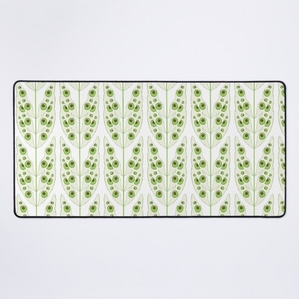 Item preview, Surreal Leaves, Green on white background designed and sold by Alex  Blud.