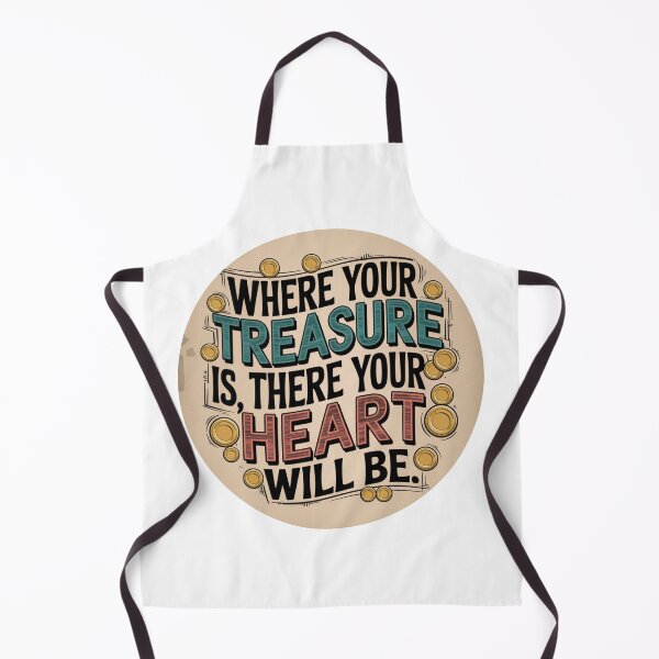 Item preview, "Where your treasure is, there your heart will be." designed and sold by Mcs Christianlifestyle.
