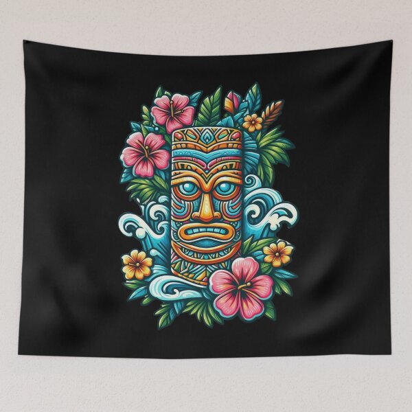 Item preview, Tiki Mask designed and sold by Myra365Art.