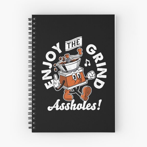 Item preview, Enjoy The Grind - Flipping The Bird - Cursing Vintage Cartoon designed and sold by Nemons.