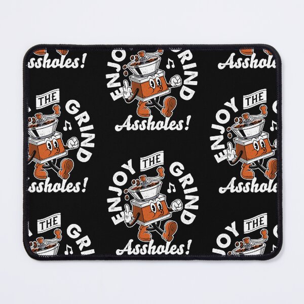 Item preview, Enjoy The Grind - Flipping The Bird - Cursing Vintage Cartoon designed and sold by Nemons.