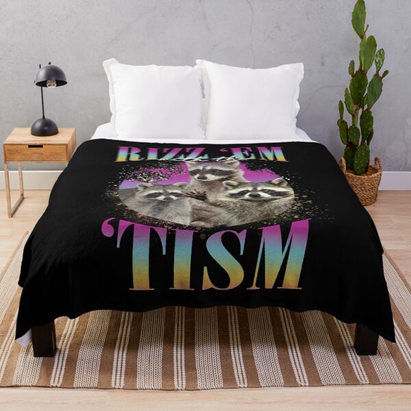 Item preview, Rizz Em With The Tism Funny Raccoon Autism Awareness designed and sold by LeoVargasVelha.