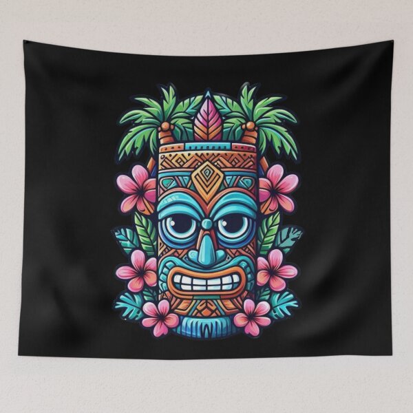 Item preview, Tiki Mask designed and sold by Myra365Art.