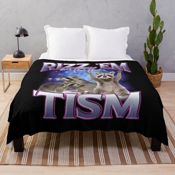 Item preview, Rizz Em With The Tism Funny Raccoon Autism Awareness designed and sold by LeoVargasVelha.