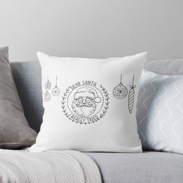 Item preview, Santa Clause 2024 One Line Christmas Trend Dear Santa I Tried Mug designed and sold by The Art of Kkatarynka.