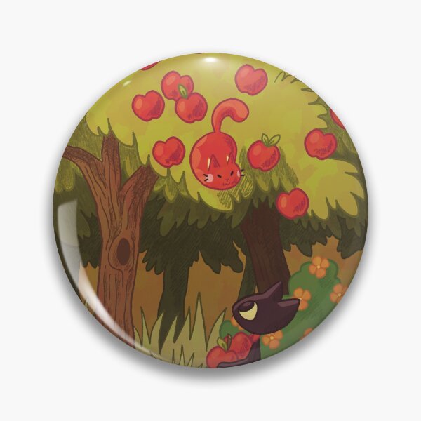 Item preview, Black cat goes apple picking designed and sold by Bronwyn Coleman.