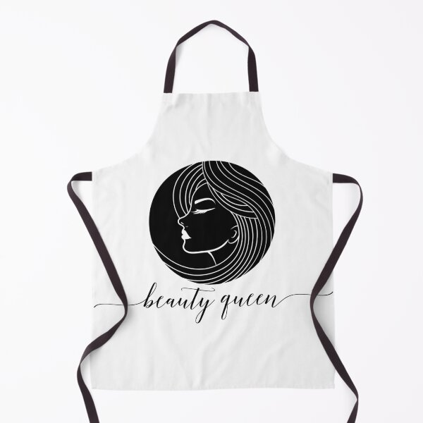 Item preview, Beauty Queen, black and white elegant lady woman illustration designed and sold by GinyHappyLogo.