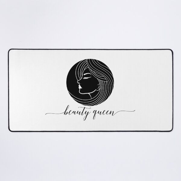Item preview, Beauty Queen, black and white elegant lady woman illustration designed and sold by GinyHappyLogo.
