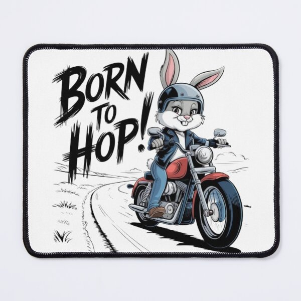 Item preview, Cool Bunny Riding a Motorcycle Adventure designed and sold by Petpixy.