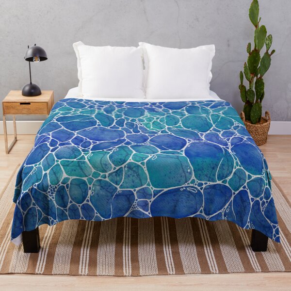 Item preview, Watercolour sea water pattern - Coastal Dreamscape designed and sold by PP-Patterns.